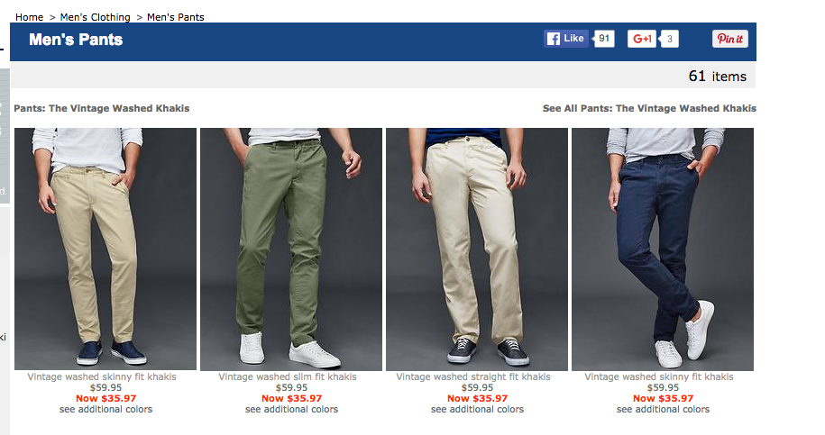 gap mens slacks