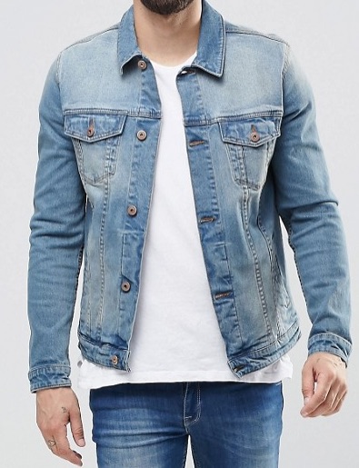 short sleeve jean jacket mens