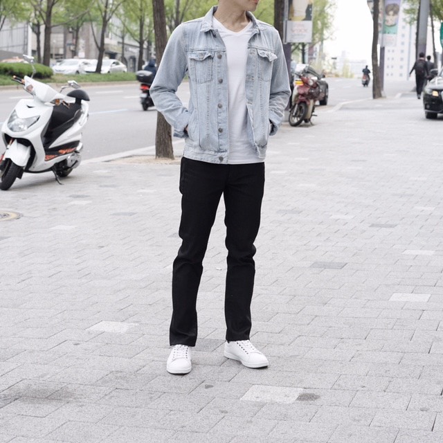 men's style jean jacket