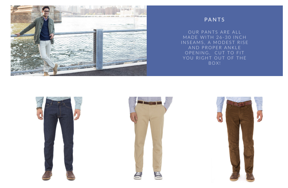 Clothes for short men: Where to buy 28 inseam men's pants